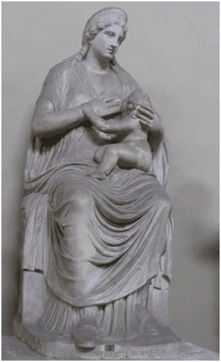 Figura 4: Isis Lactans helenizada en los Museos Vaticanos. Fuente.