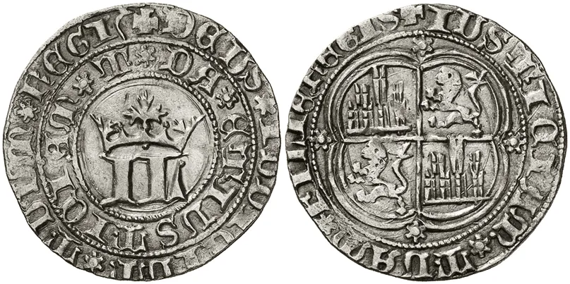 Real de Juan de Lancaster (Aureo & Calicó, subasta 258, lote 87, 20 de marzo de 2014)