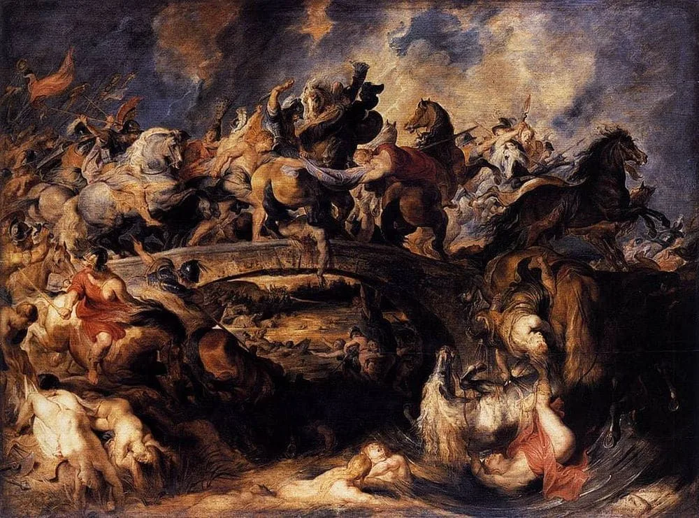 Peter Paul Rubens (1616-18) La batalla de las amazonas. Alte Pinakothek (Múnich)