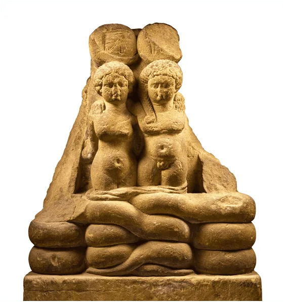 Figura 3: Escultura de los gemelos Alejandro Helios y Cleopatra Selene. Fuente.