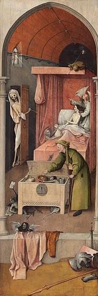 Figura 1. La muerte y el ávaro, Museo de Arte de Washington, el Bosco, hacía 1494 Fuente.