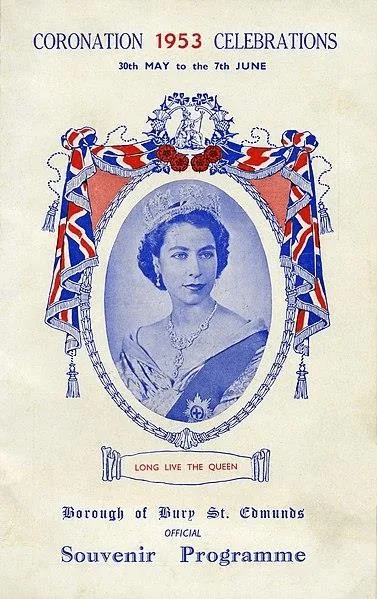Figura 1. Souvenir del programa Oficial de la coronación de Isabel II. Fuente.