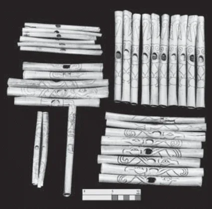 Figura 1. Conjunto de flautas (Ramírez Beltrán, 2015, p.123). Fuente.
