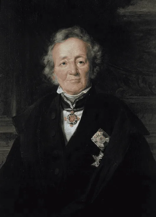 Figura 2. Leopold von Ranke retratado por Julius Schrader y copiado por Adolf Jebens en 1875. Fuente.