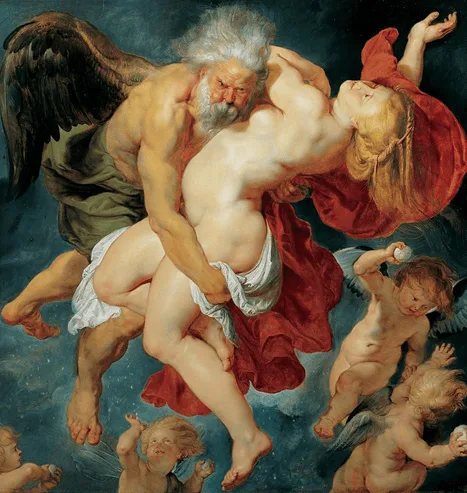 Figura 3. El rapto de Oritía por Boreas, Rubens, 1620, óleo sobre lienzo, Academia de Artes Viena.Fuente.