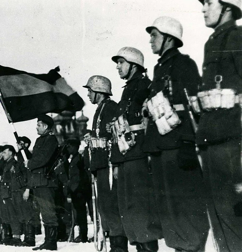 Figura 2. Voluntarios de la División Azul en la Unión Soviética. Fuente.