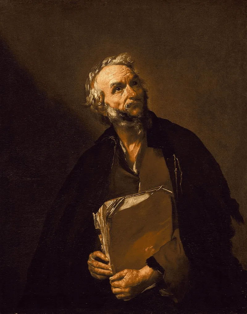 Figura 2. Representación de Platón por parte del pintor José Ribera (1630)&nbsp; County Museum of Art. Los Ángeles. Fuente.