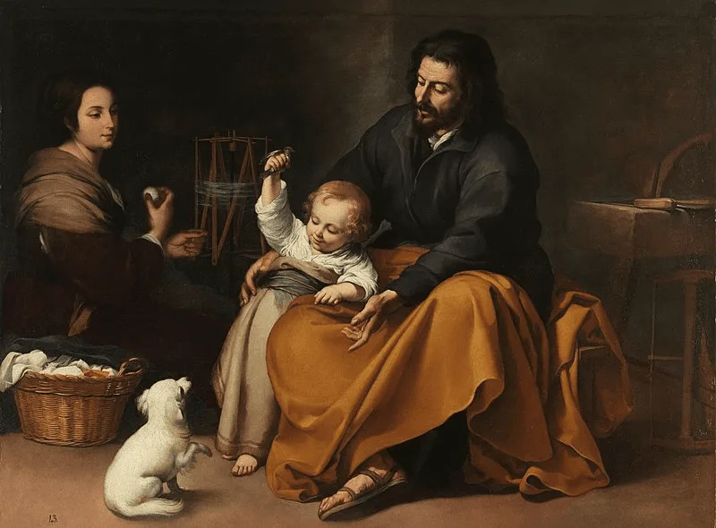 Figura 1. Sagrada Familia del pajarito, Bartolomé Esteban Murillo, h. 1650. Museo del Prado. Fuente.