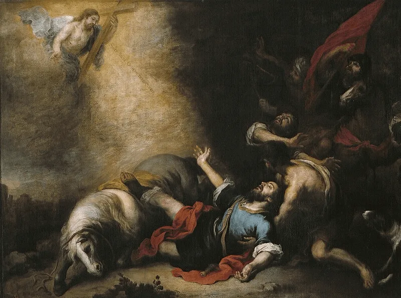 Figura 3. La conversión de San Pablo, Bartolomé Esteban Murillo, 1675-1782. Museo del Prado.Fuente.