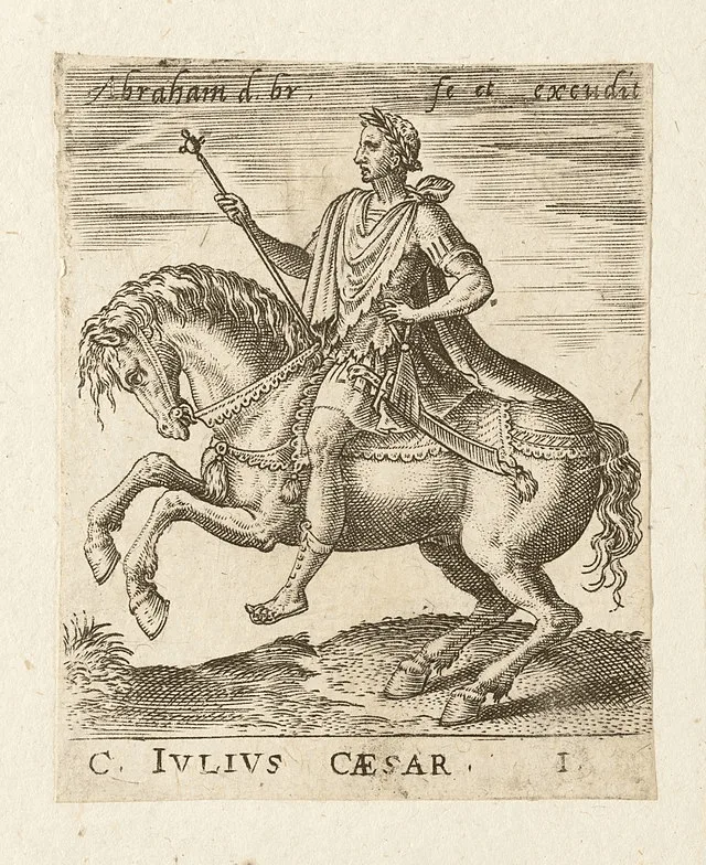 Figura 3. César triunfante. Ilustración de Abraham de Bruyn. Fuente. Licencia: Creative Commons CC0 (CC0 1.0 Universal).