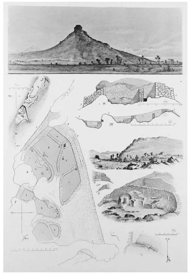 Figura 2. Lámina 17. Levantamiento planimétrico de Ifre. Fuente: (Siret & Siret, 1890, p. 61). Licencia: Dominio Público.