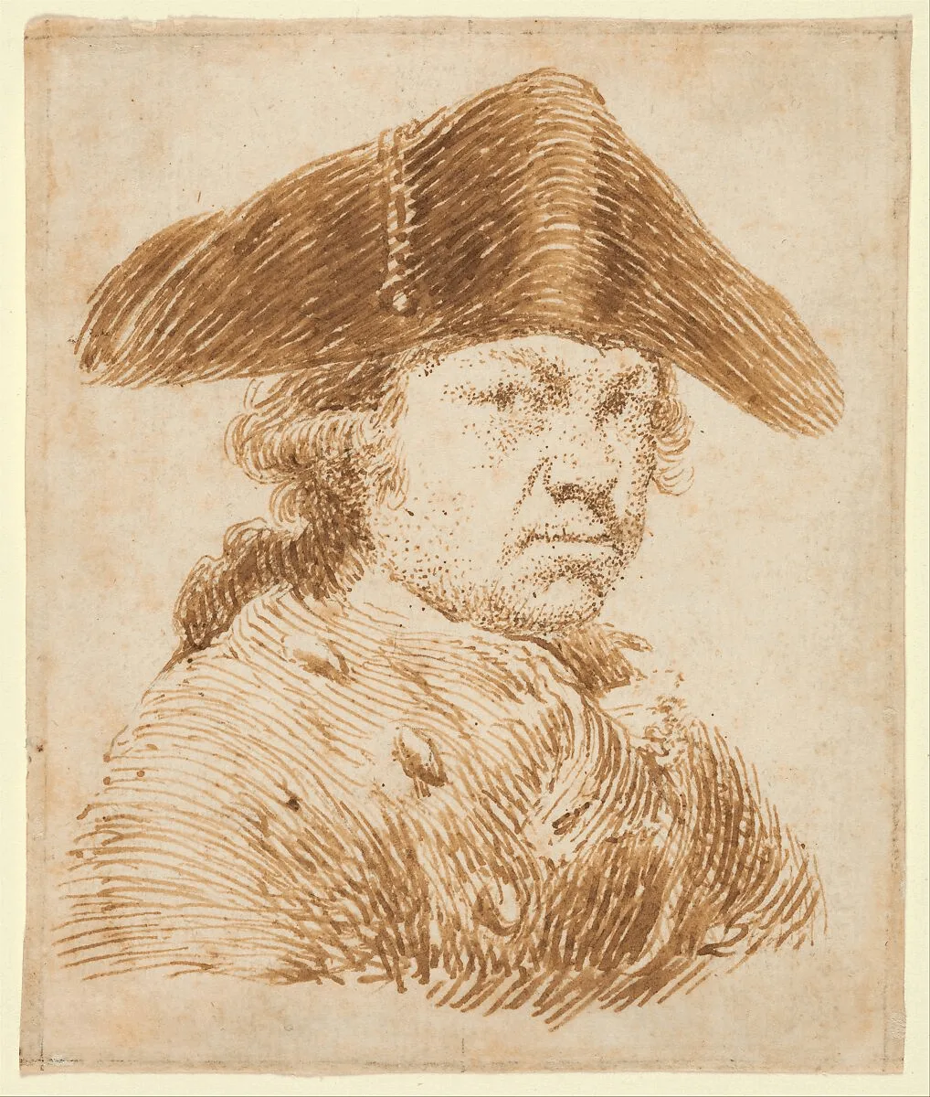 Figura 3. Francisco de Goya, Autorretrato (dibujo), (ca. 1790, Nueva York, The Met) (Gudiol, 1970, p. 363). Fuente. Licencia: Dominio Público.