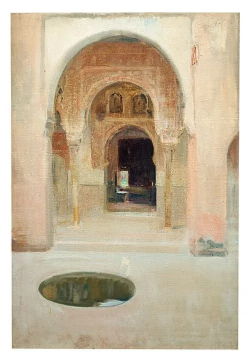 Figura 2. Patio de la Alhambra, Granada, 1909-1910. Museo de Sorolla. Creative Commons Attribution-Share Alike 4.0 International. Fuente.