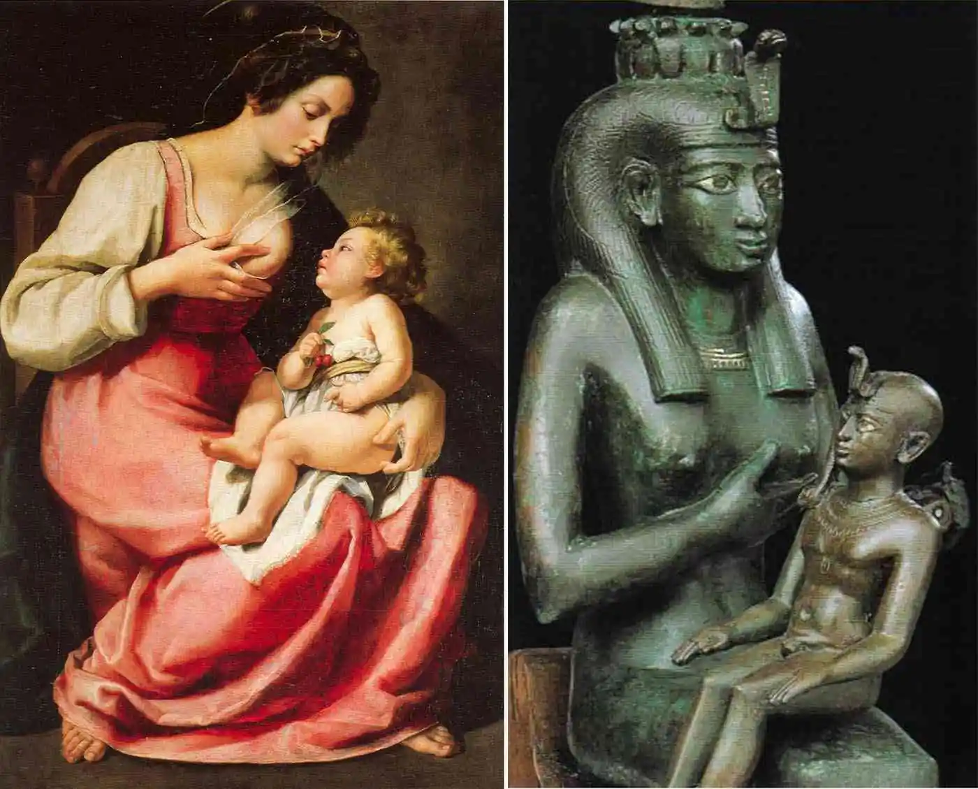 Préstamos iconográficos: de la diosa Isis a la Virgen María