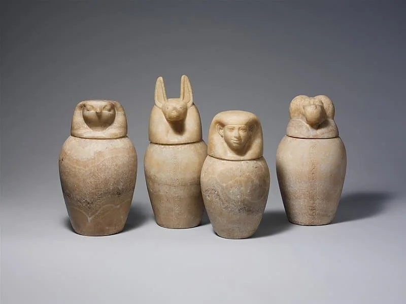 Vasos canopos: protectores de las vísceras en el Antiguo Egipto